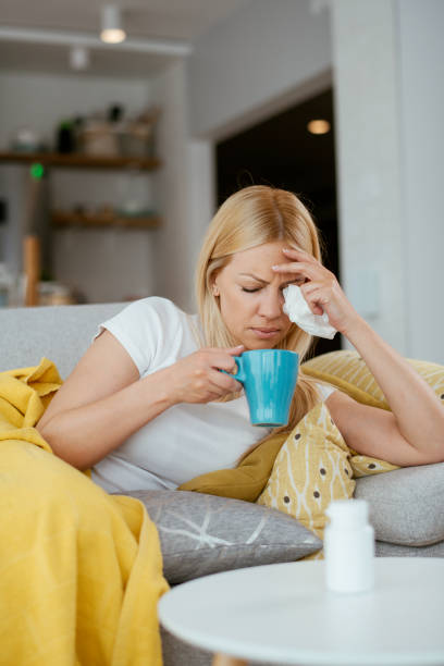 istock Sick woman stock photo 1264143439