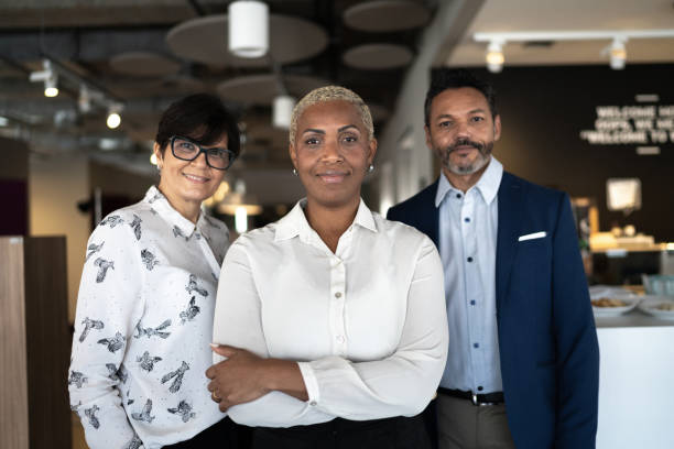 Portrait of a successful business team Portrait of a successful business team founder photos stock pictures, royalty-free photos & images