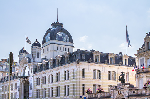 World famous Palais Lumiere in Evian, France