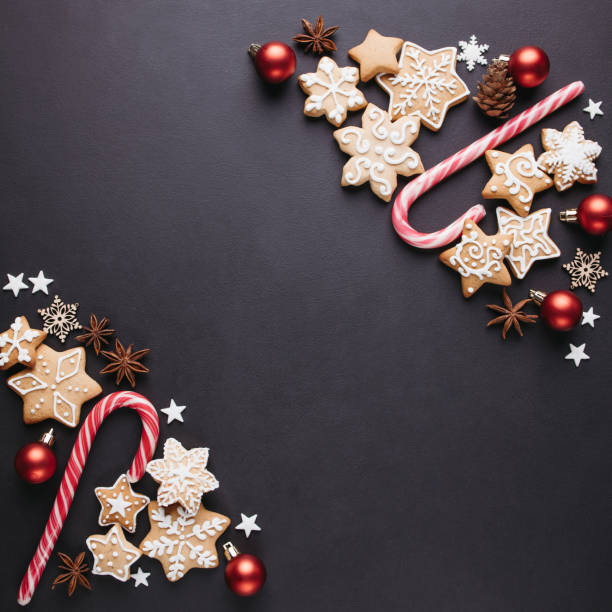 istock Christmas background, greeting card mockup 1264151174