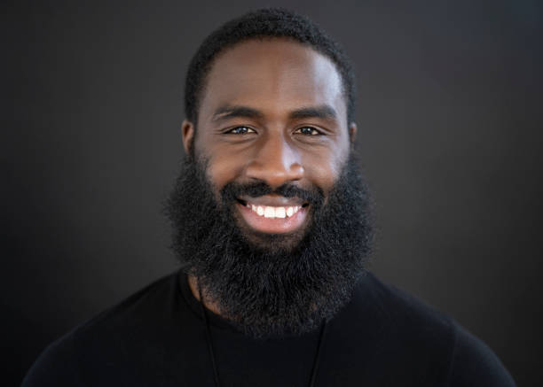 istock Portrait of 31 year old black man with full beard 1264155001