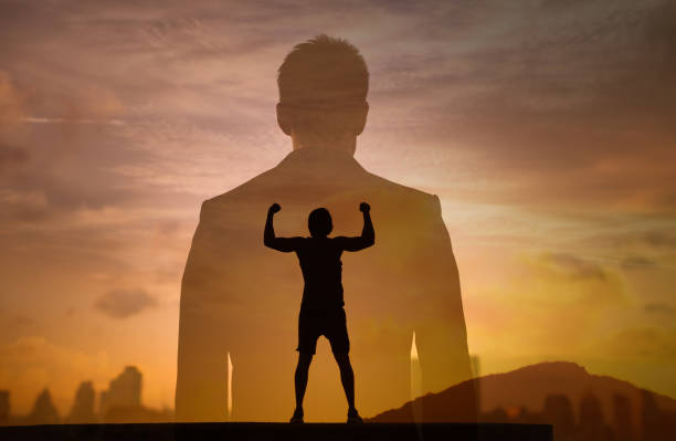 istock Strong young man in the city. 1264156900