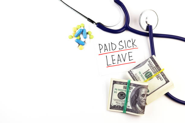 istock phonendoscope and a sheet with the text sick leave on a white background 1264158022