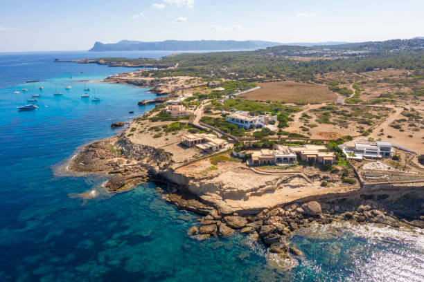 istock Blue sea on the White Island 1264160291