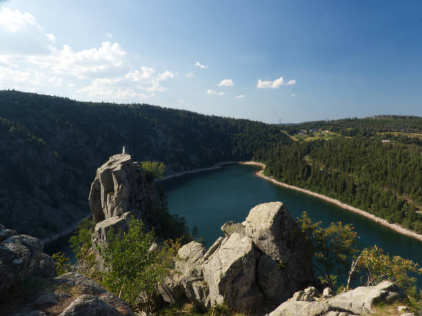 istock Wonderful view on the white lake in the Vosges with shadow effects 1264161500