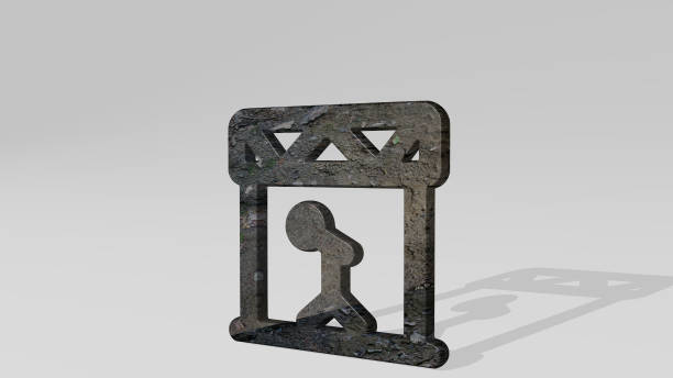 3D Abstract object, abstract background
