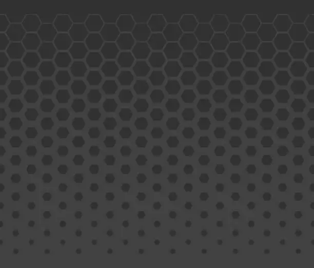 Vector illustration of Seamless Hexagon Tech Transition Background