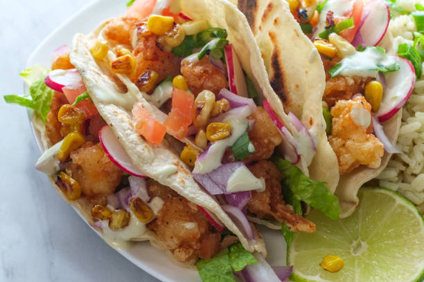 istock Boom Boom Shrimp Tacos 1264192388