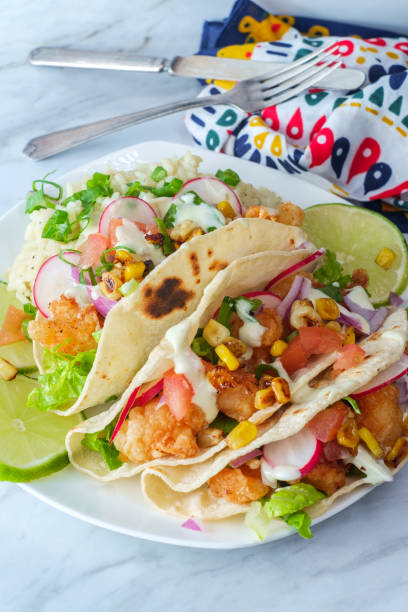istock Boom Boom Shrimp Tacos 1264192389