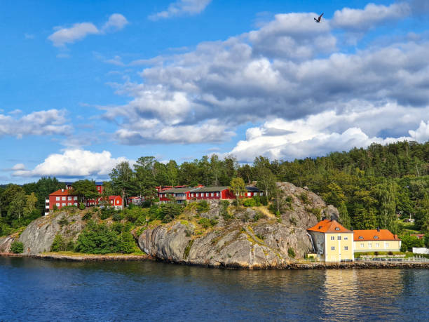 Islands of Stockholm archipelago in Sweden