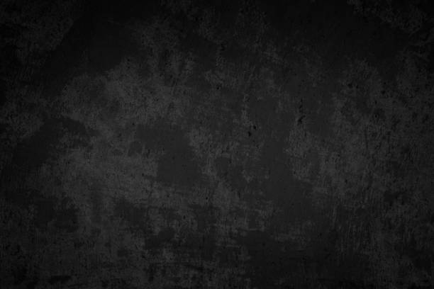 istock Art black concrete stone texture for background in black. Abstract color dry scratched surface wall cover colorful paper scratches shabby vintage Cement and sand grey dark detail covering. 1264197007