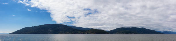 istock Panoramic View of Bowen Island in Howe Sound 1264200705