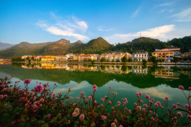 Flowers in Sapa lake