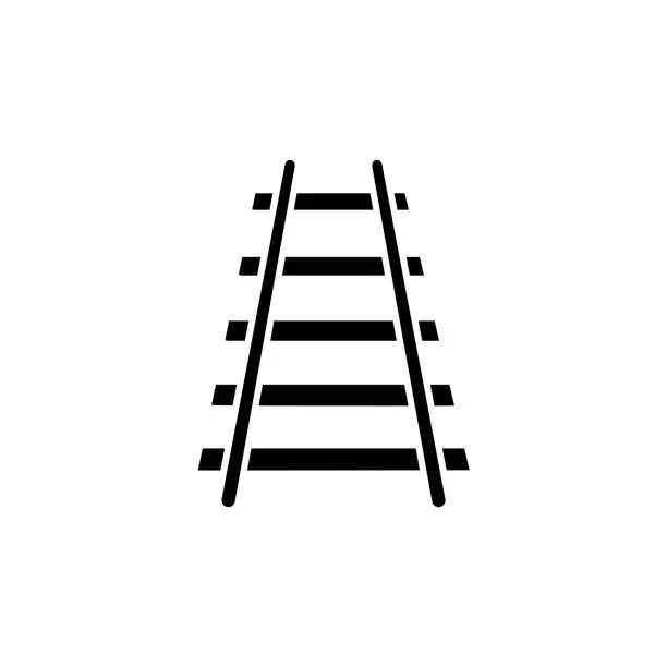 Vector illustration of Illustration Vector graphic of train icon template