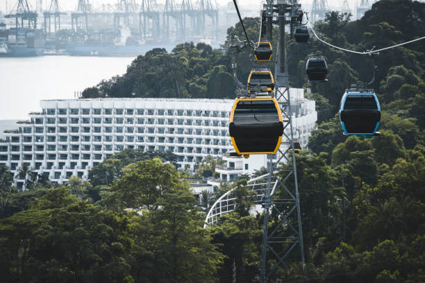 istock Cableway trip in Sentosa Island, Singapore 1264214298