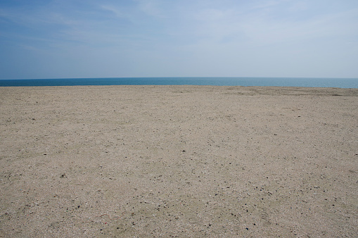 Hamaoka sand dunes spread along the Pacific coast