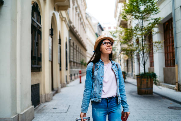 istock Tourist woman visiting Budapest 1264221567