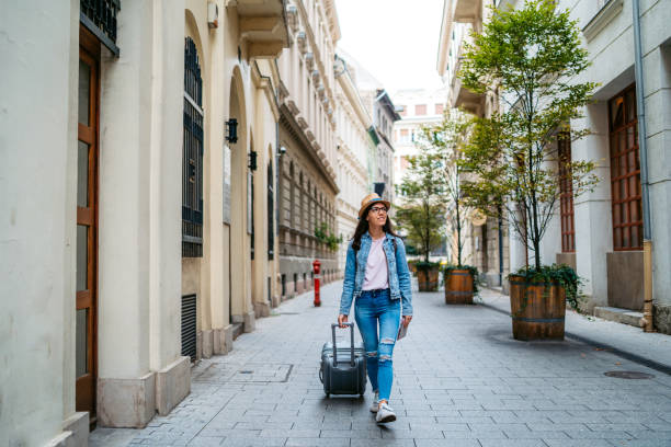 istock Tourist woman visiting Budapest 1264221590