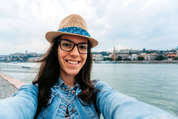Selfies at Danube riverbank