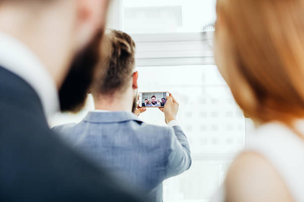 istock Businessman taking a selfie 1264221826