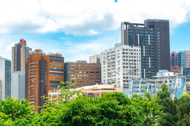 istock Industrial building in Kowloon, Hong Kong 1264227669