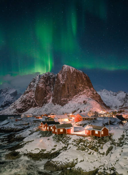 istock Aurora Borealis on Lofoten Islands in winter 1264229783
