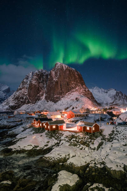 istock Aurora Borealis on Lofoten Islands in winter 1264229787