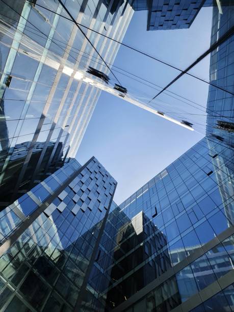 istock Sky isolated by glass walls everywhere 1264247099