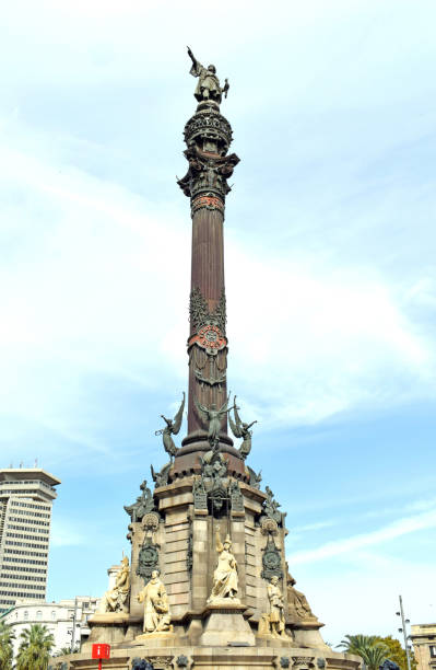 istock Colon statue in Barcelona Spain 1264256409