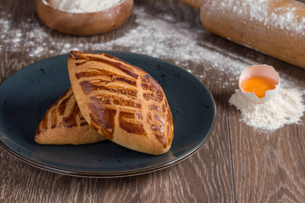 istock Turkish pastry product pogaca.  Turkish Pastries;  pogaca, borek, acma, simit 1264257895