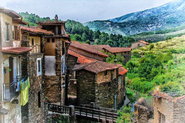Robledillo de Gata village, located in Caceres-Spain