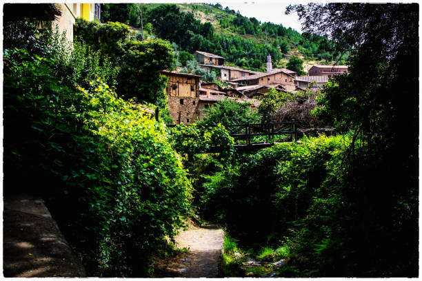 Small town surrounded by a lot of nature with beautiful old streets and stone houses
