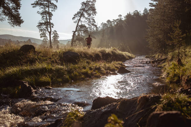 istock Morning jogging in a nature 1264267571