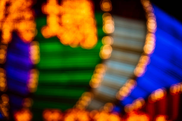 Lights outside a casino, Las Vegas Nevada.