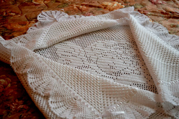 istock Envelope for newborns. Knitted envelope for newborn 1264269813