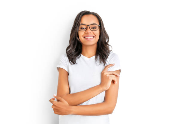 istock Cheerful african girl student 1264272331