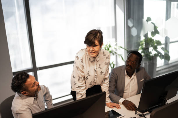istock Colleagues doing a meeting in the office 1264275051