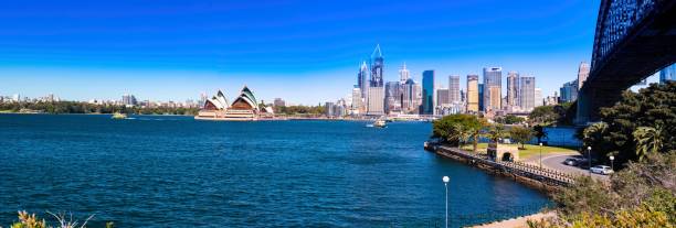 istock Panoramic view of Sydney Harbour NSW Australia 1264275573