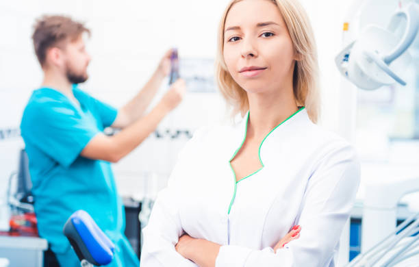 istock Dental doctors in stomathology office 1264283028