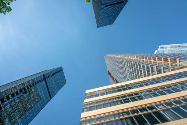 istock Modern city skyscrapers. 1264300894