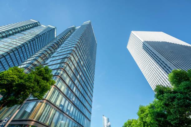 istock Modern city skyscrapers. 1264300905