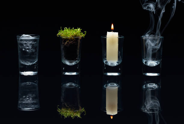 istock Four elements of nature - air, fire,  earth, water. 1264300934