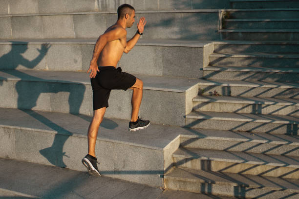 istock Outdoor workout at sunset 1264303177
