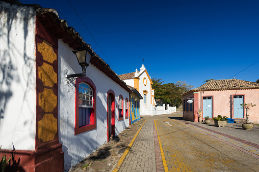 Típica casa colonial (portuguesa) en el pueblo de Santo Antonio de Lisboa, destino turístico en Florianópolis photo