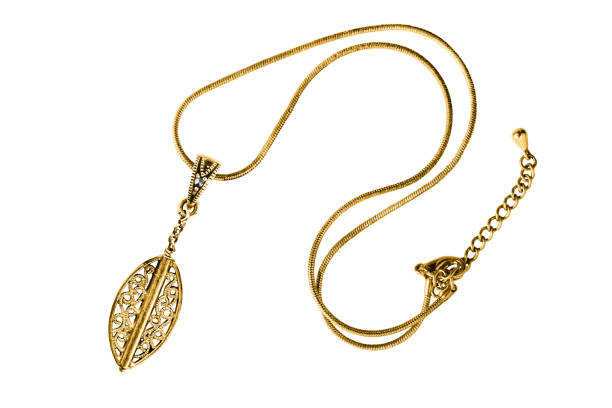 istock Gold necklace isolated 1264307987