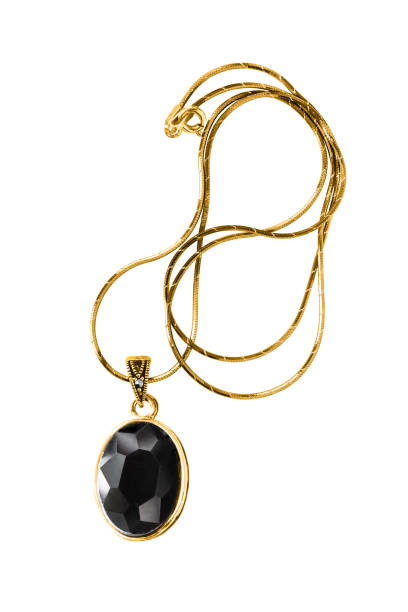 istock Gold necklace isolated 1264308008