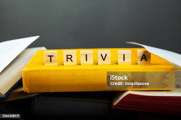 The Concept Of Useless Knowledge With Books Stock Photo - Download Image Now - Trivia, Fun, Alphabet