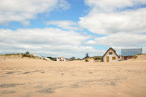 Vallizas es un pueblo de playa en Uruguay a orillas del mar. photo