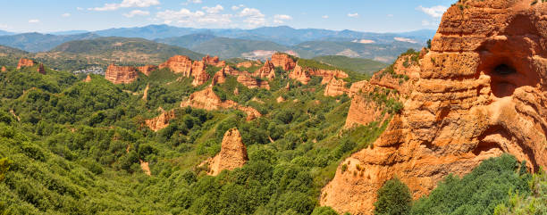 istock Roman antique gold mine in Spain. Las Medulas. Panoramic view 1264311281