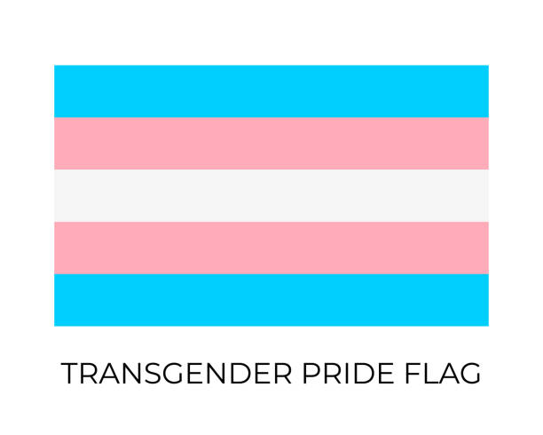istock Transgender Pride Flag. Symbol of LGBT community. Vector flag sexual identity. Easy to edit template for banners, signs, logo design, etc 1264311411
